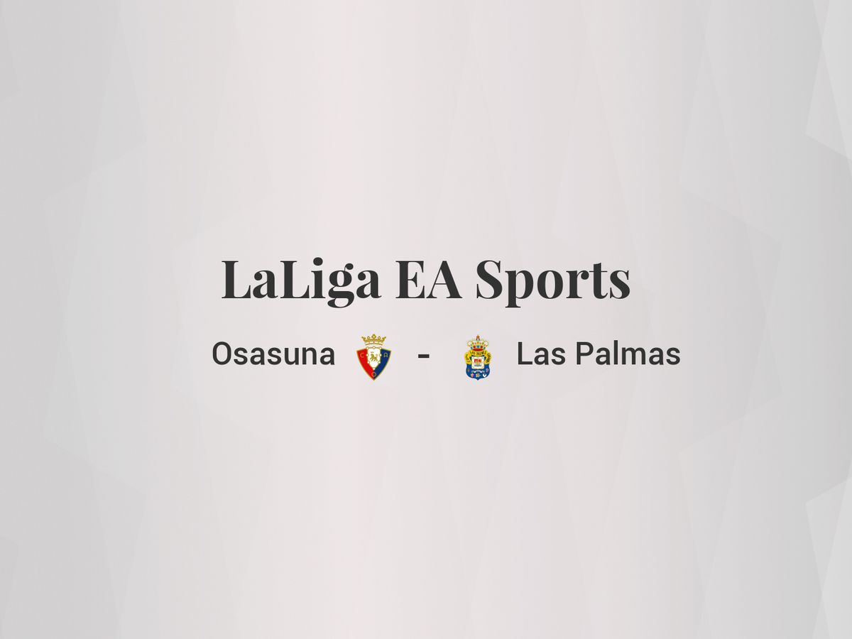 Foto: Resultados Osasuna - Las Palmas de LaLiga EA Sports (C.C./Diseño EC)