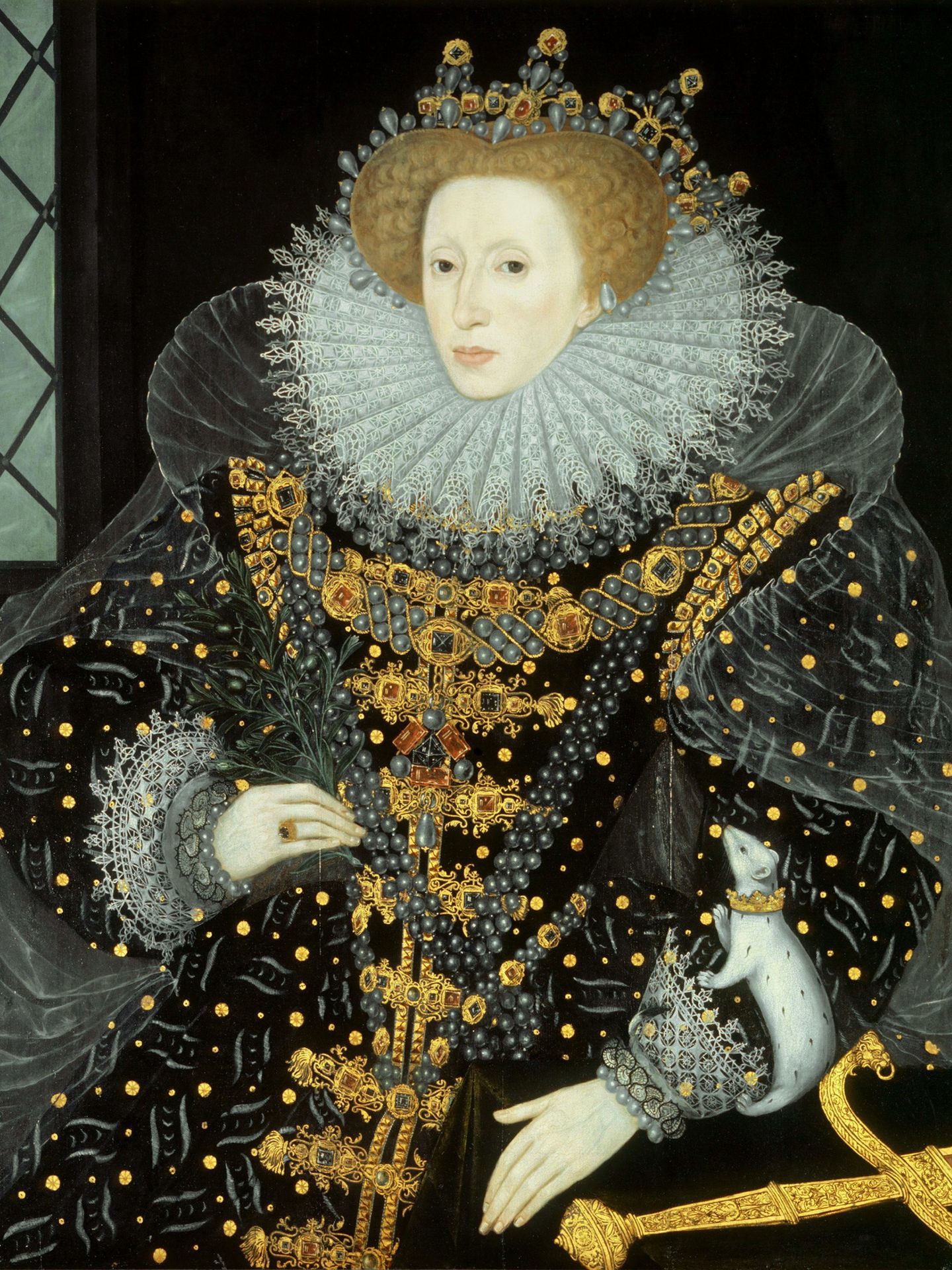 Retrato de Isabel I, hija de Ana Bolena.