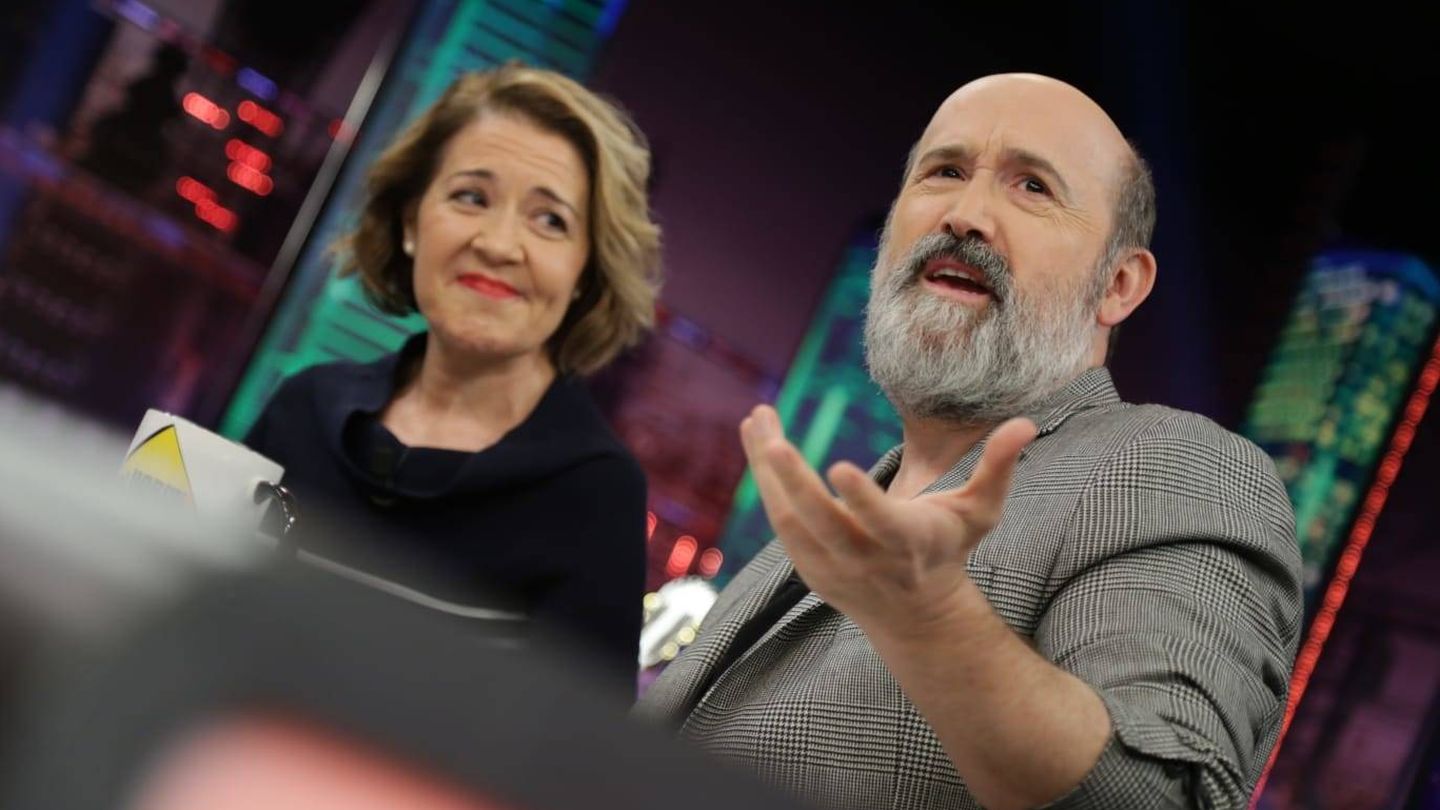 Javier Cámara y María Pujalte en 'El Hormiguero'. (Atresmedia)