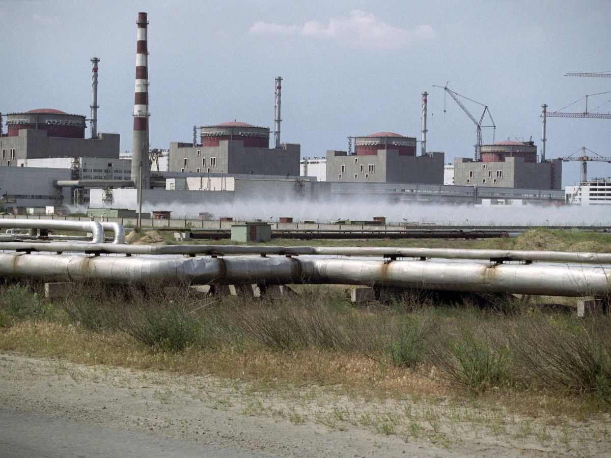 Foto: Una fotografía de archivo de la central nuclear de Zaporiyia, que fue objeto de ataques informáticos. (EFE/Sergei Supinsky)