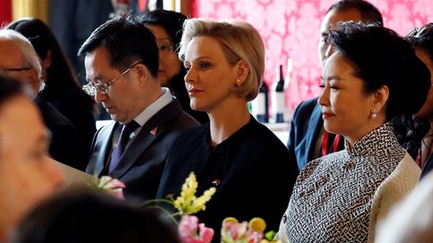 La seriedad de Charlène y la curiosidad de Jacques eclipsan la visita del presidente chino