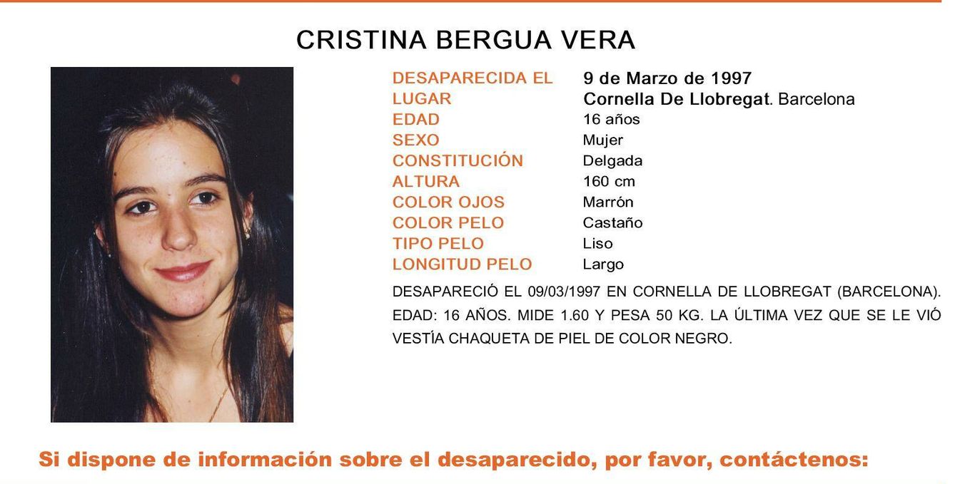 Descripción de Cristina Bergua. Fuente: Ministerio de Interior
