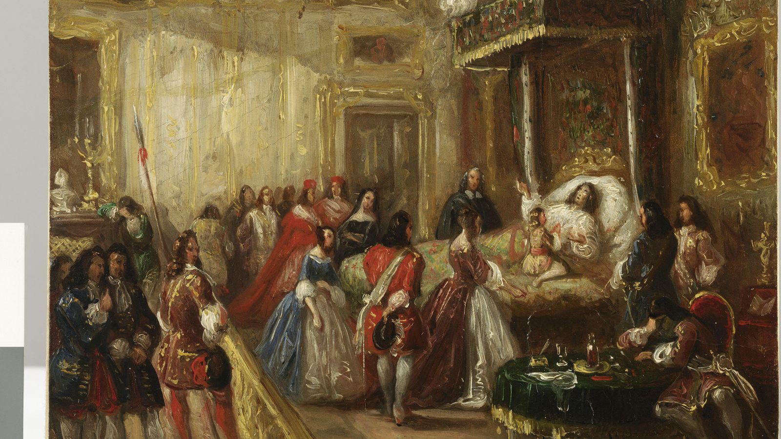 Foto: 'La mort de Louis XIV au palais de Versailles', Thomas Henry Baker