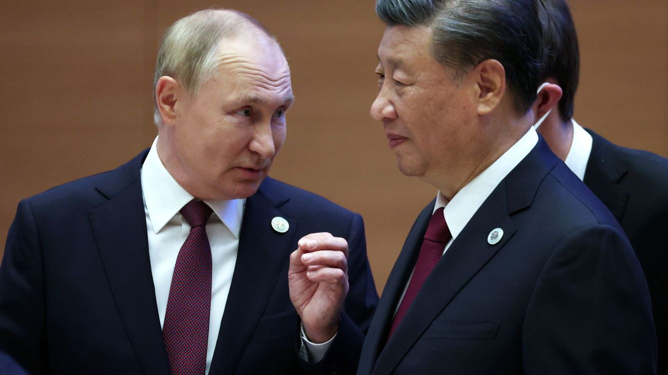 Foto: Vladímir Putin y Xi Jinping en Samarcanda el pasado viernes. (EFE/Sergei Bobylev)