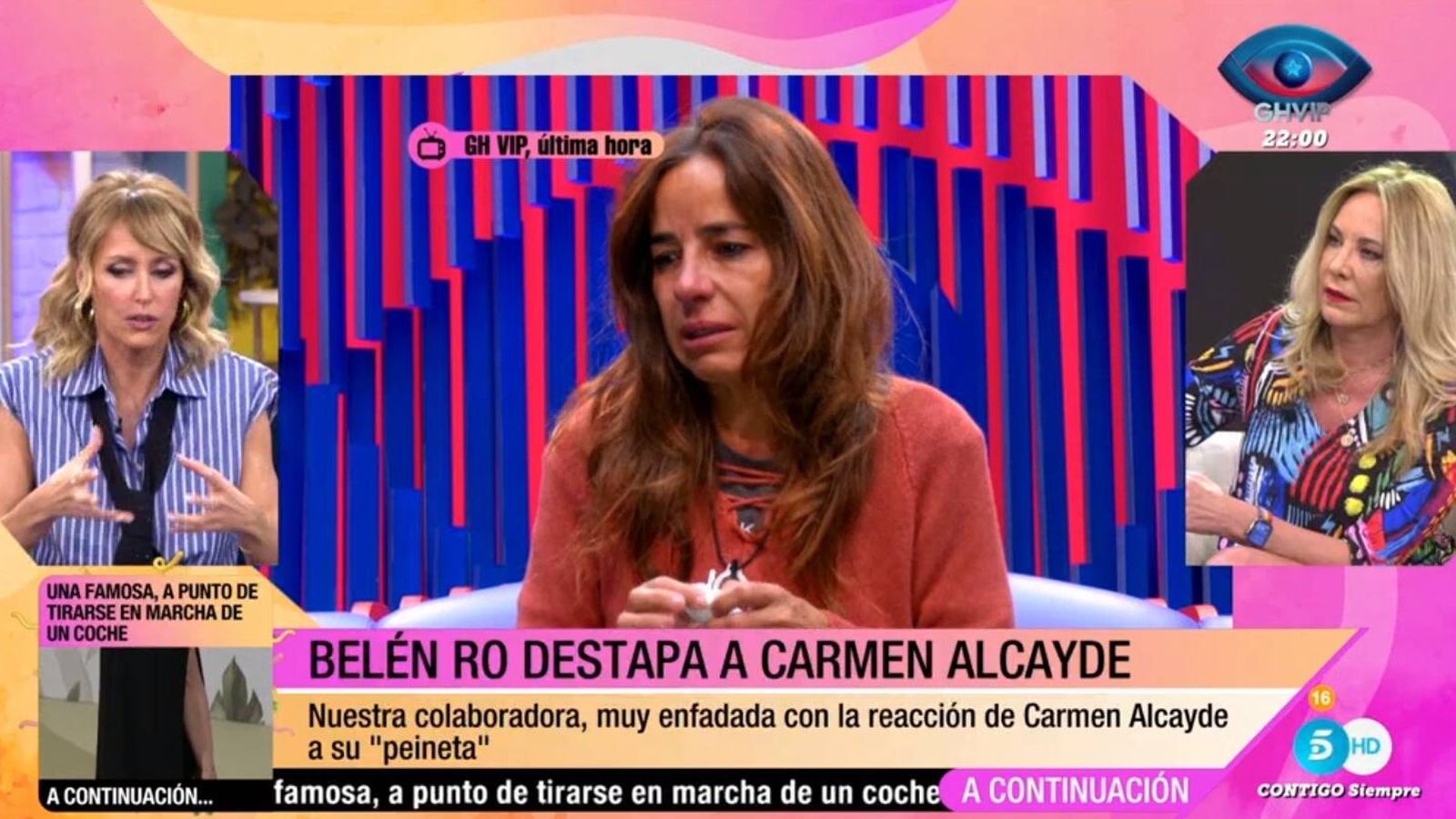 Emma García y Belén Rodríguez en 'Fiesta'. (Mediaset España)