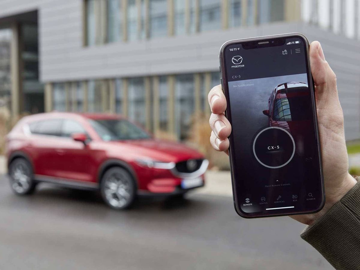 Foto: El nuevo Mazda CX5 aporta mejoras en tecnología de conectividad y en el manejo de la app MyMazda. 