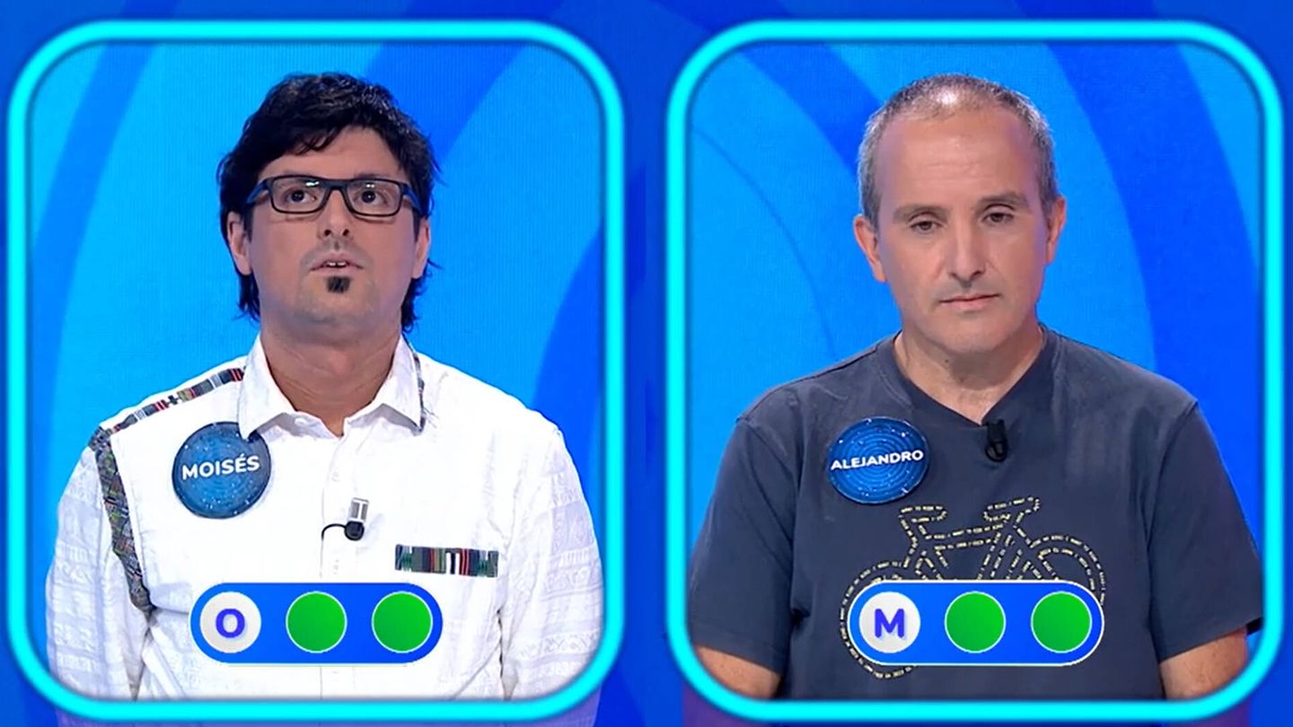 Moisés y Alejandro, en 'Pasapalabra'. (Antena 3)