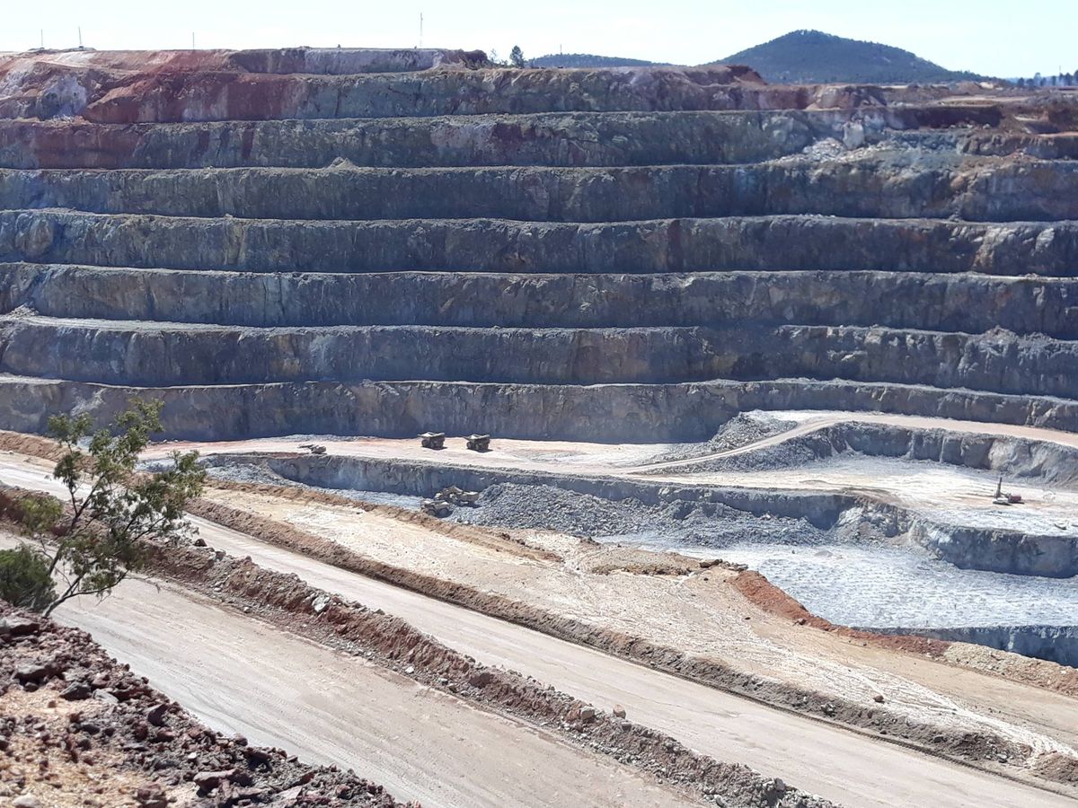 Foto: Corta de la mina de Riotinto, en Huelva. (C. P.)