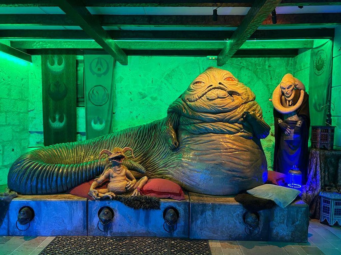 Jabba The Hut en otra de las salas del Puerto Espacial. (E.L.)