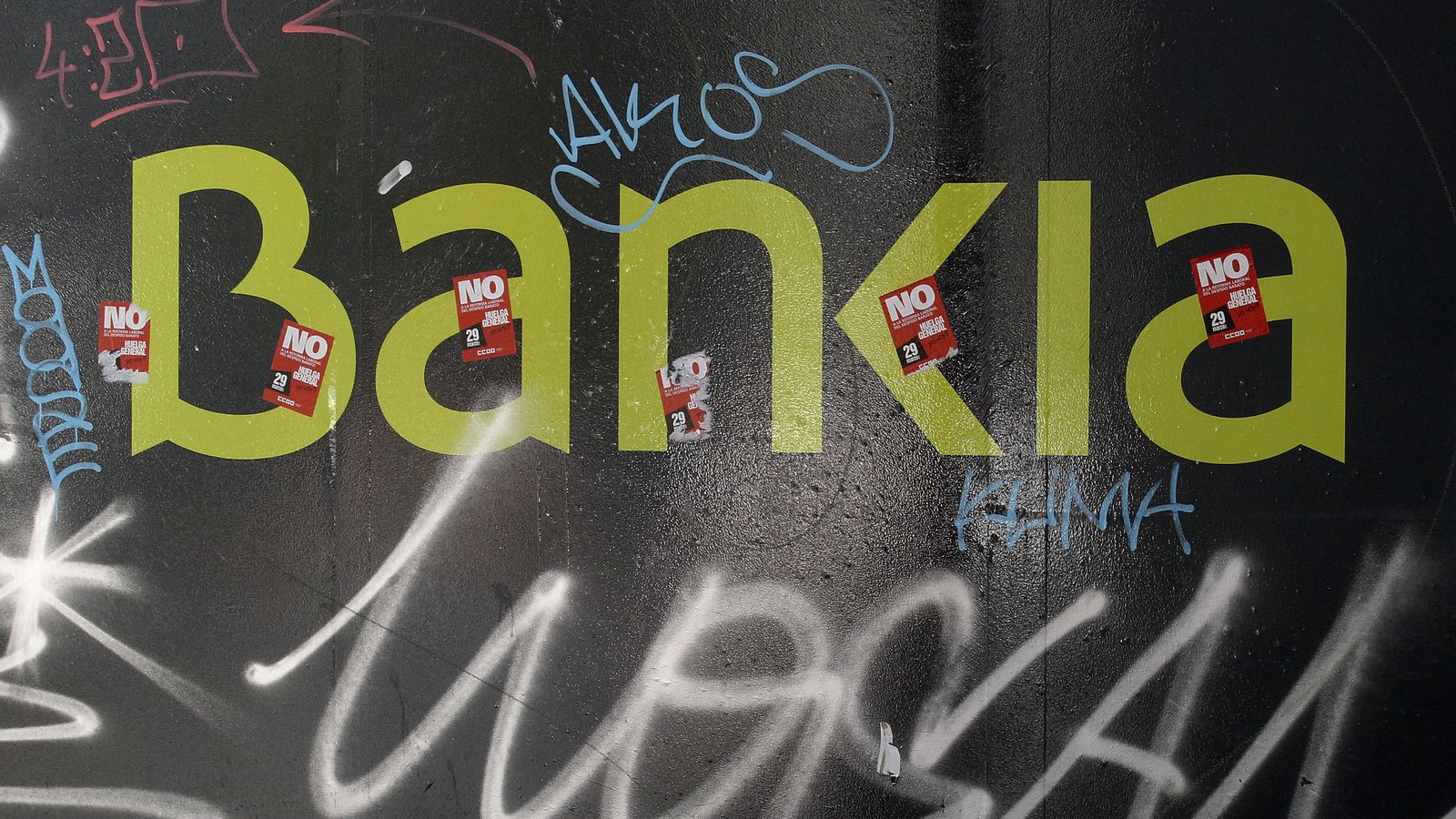 Foto: El logo de Bankia en una pared en Madrid. (Reuters)