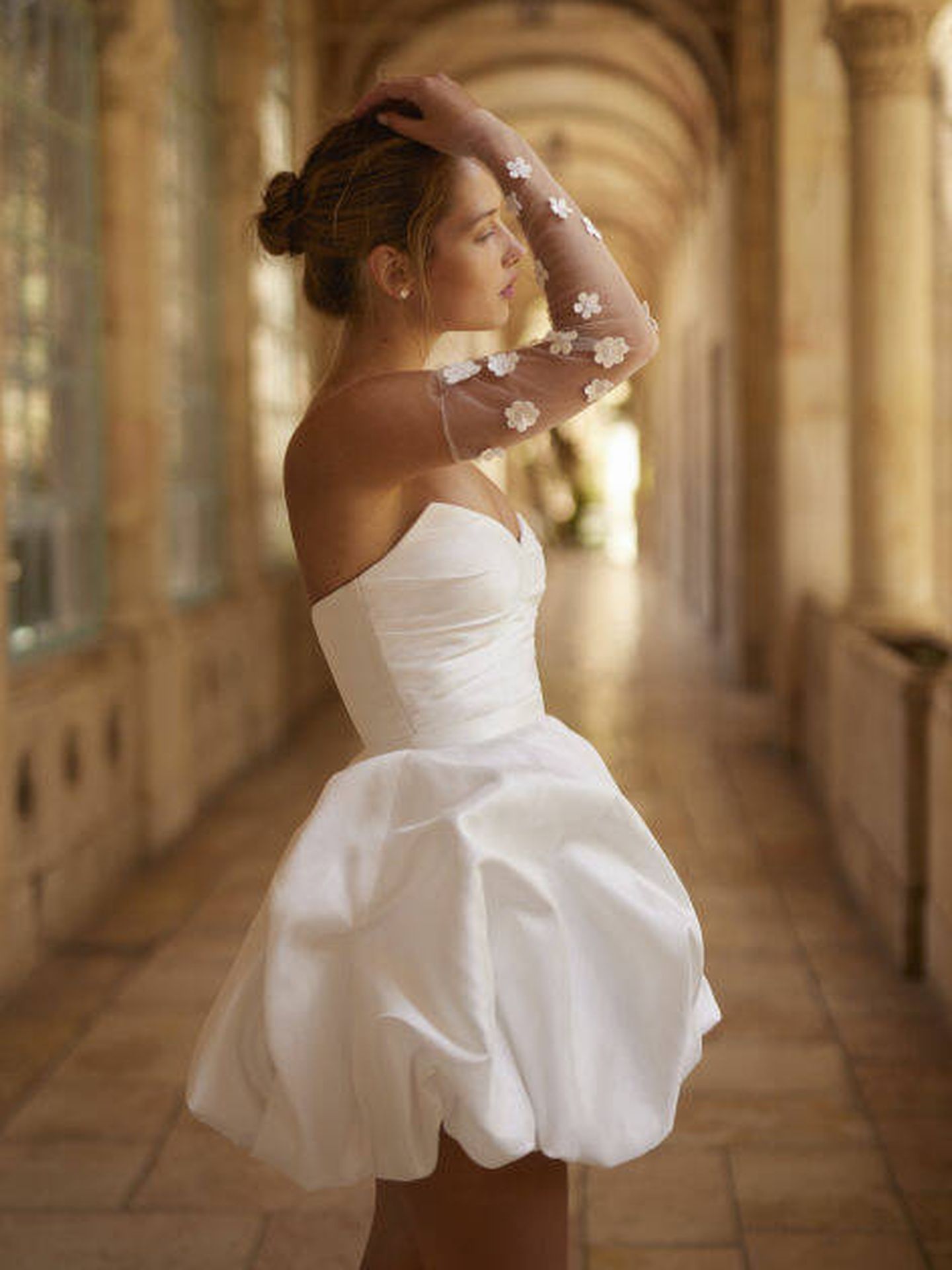 Un vestido de novia de Arava Polak. (Launchmetrics Spotlight)