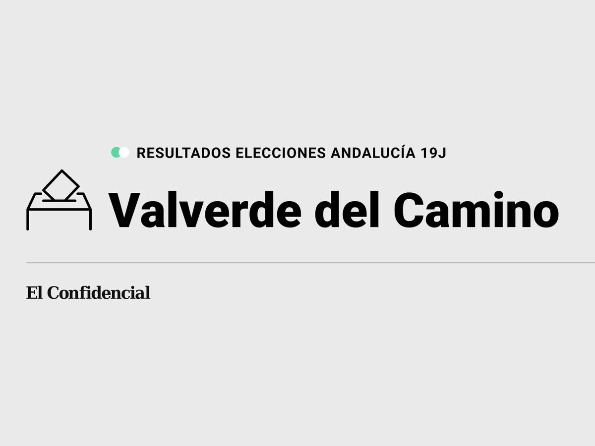 Foto: Resultados en Valverde del Camino, Huelva, de las elecciones de Andalucía 2022 este 19-J (C.C./Diseño EC)