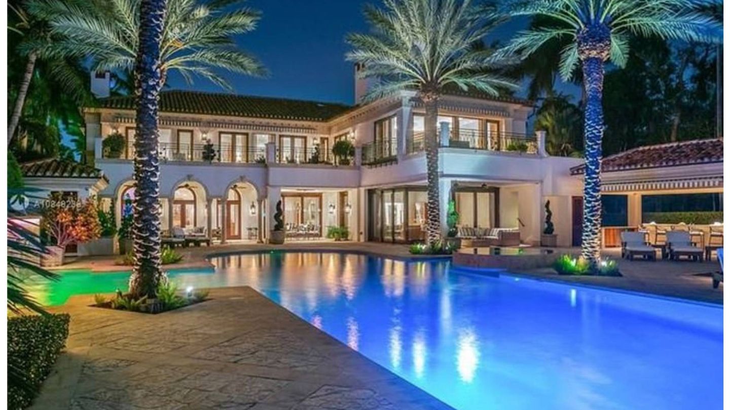 La espectacular mansión de Jennifer Lopez en Miami. (Realtor)
