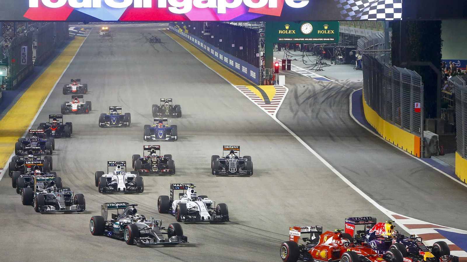 Foto: Imagen correspondiente al Gran Premio de Singapur (Efe)