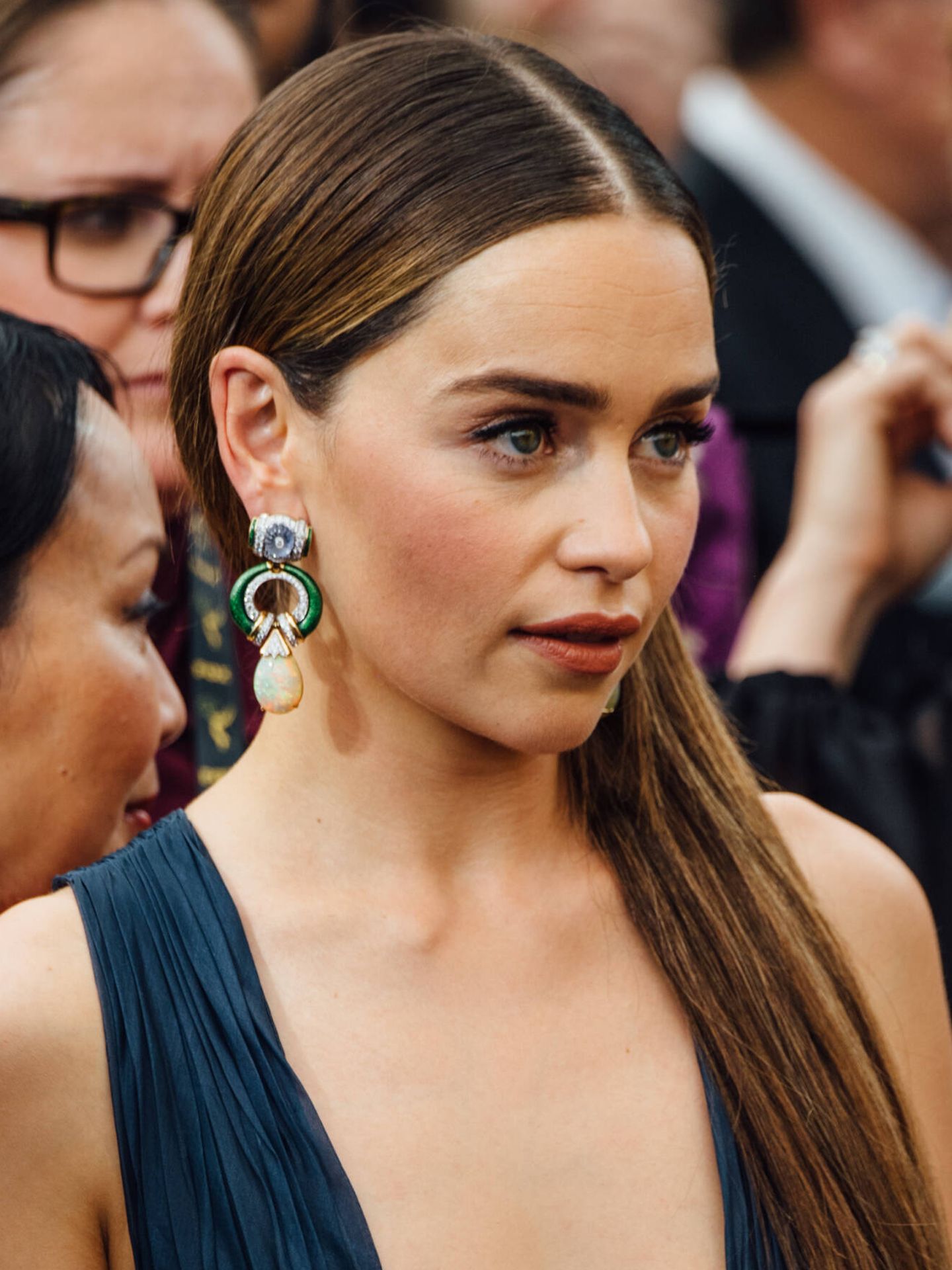 Emilia Clarke, en los Emmy de 2019. (Getty)