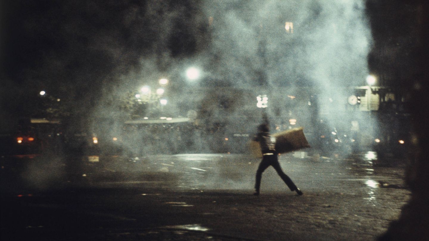 Disturbios en París en mayo de 1968. (Getty Images)