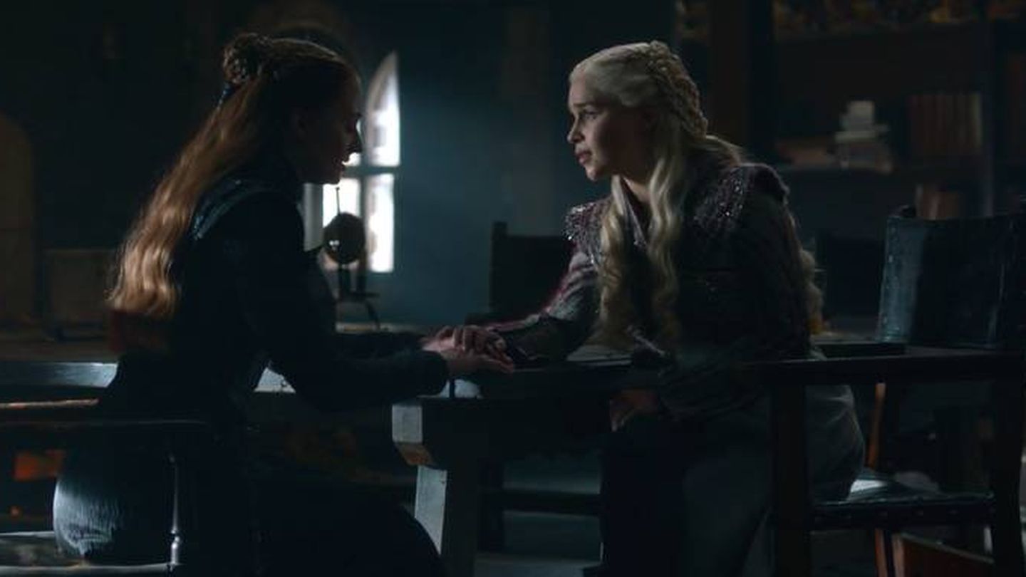 Sansa y Daenerys, en 'Juego de tronos'. (HBO)