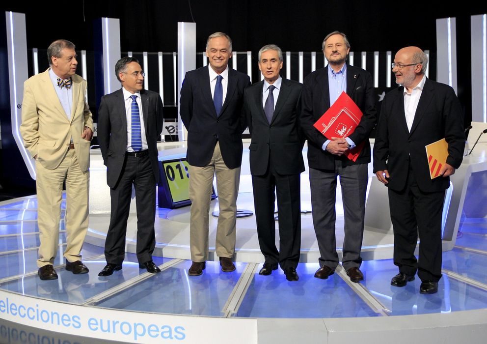 Foto: Los candidatos electorales de los principales partidos que concurren a los comicios europeos. (EFE)