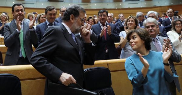 Foto: Rajoy defiende el 155 en el Senado (REUTERS)