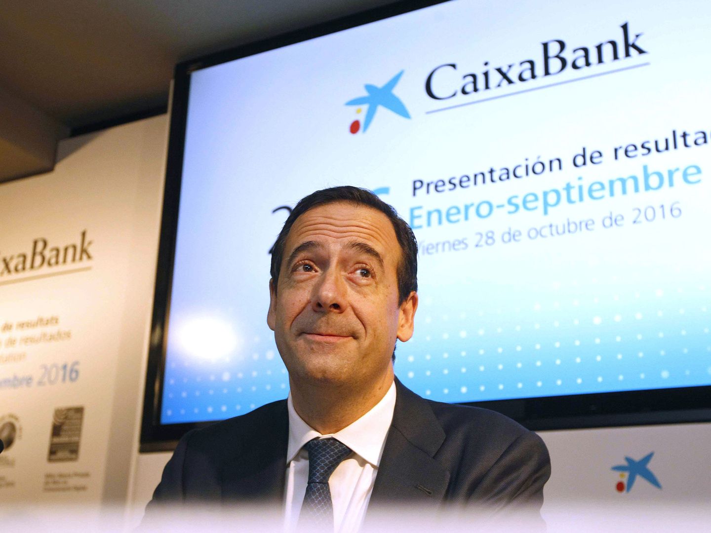 El consejero delegado de CaixaBank, Gonzalo Gortázar.