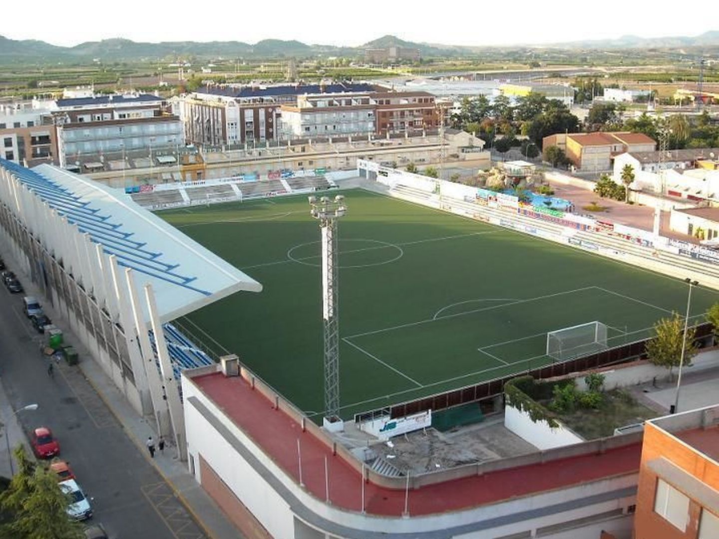 El campo de fútbol del Olímpic de Xàtiva, cuya gestión también investiga Anticorrupción. (C.D. Olímpic)