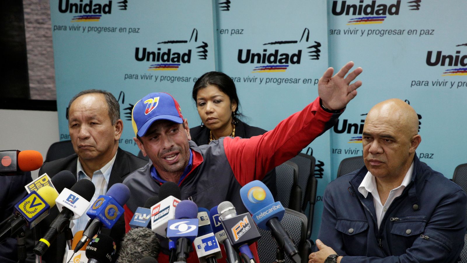 Foto: El opositor Henrique Capriles durante una rueda de prensa. (Reuters)