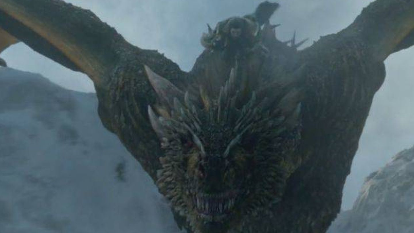 Jon Snow a lomos de un dragón. (HBO)