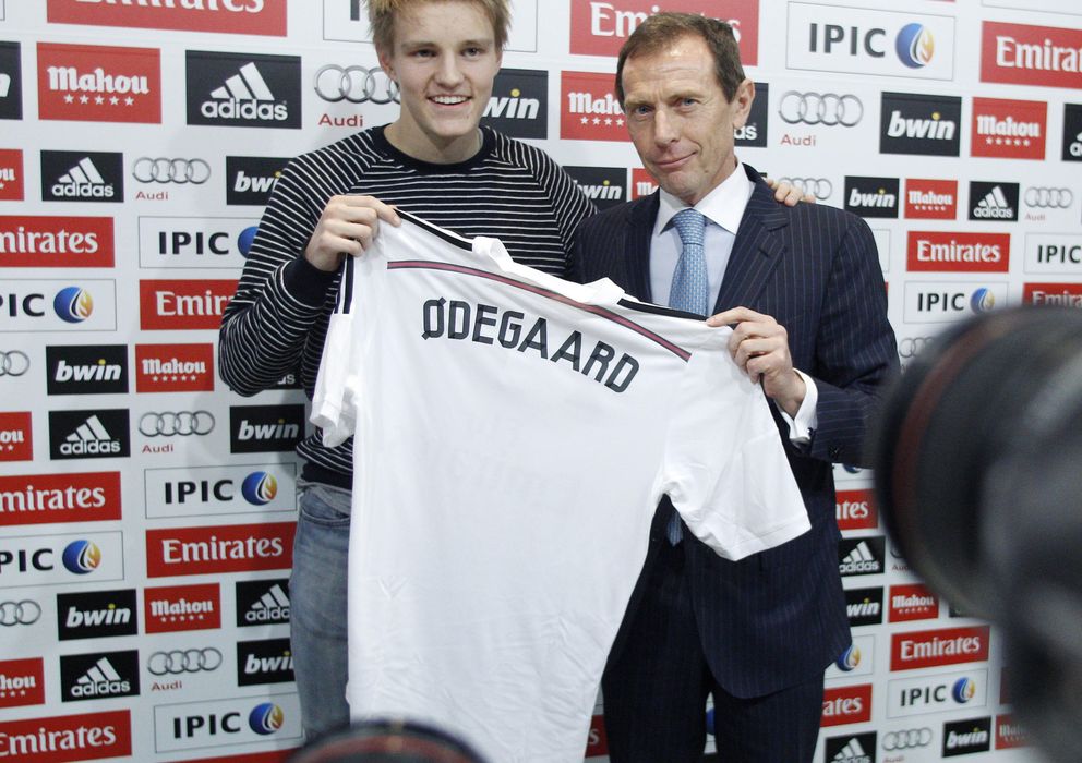 Foto: Martin Odegaard, en su presentación como nuevo jugador del Real Madrid.
