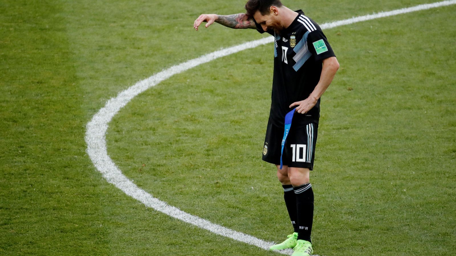 Foto: Messi no tuvo un buen debut en el Mundial de Rusia 2018. (Reuters)