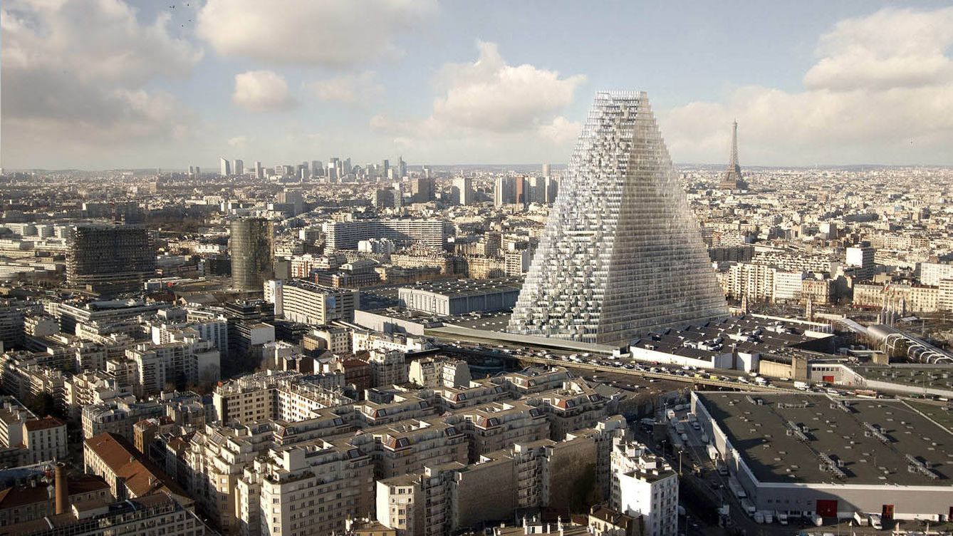 Foto: La Tour Triangle que puede formar parte del 'skyline' parisino dentro de poco. (Herzog & de Meuron)