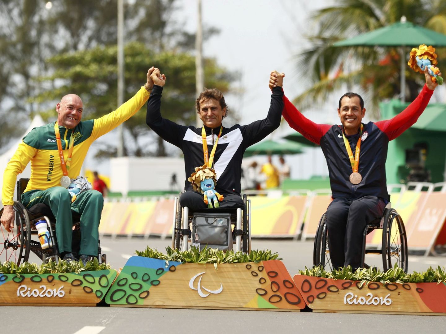 Tras su accidente, Zanardi logró varias medallas paraolímpicas en bicicleta (EFE)