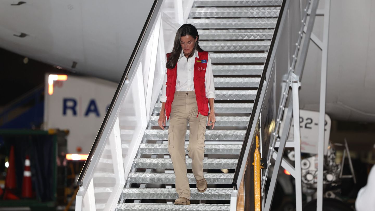 La reina Letizia llegando a Cartagena de Indias, Colombia. (EFE/Villar López) 