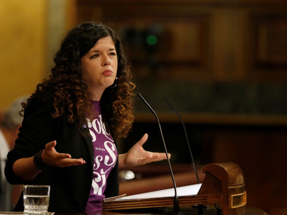 Foto: Sofía Castañón, diputada de Unidas Podemos. (EFE/Javier Lizón)