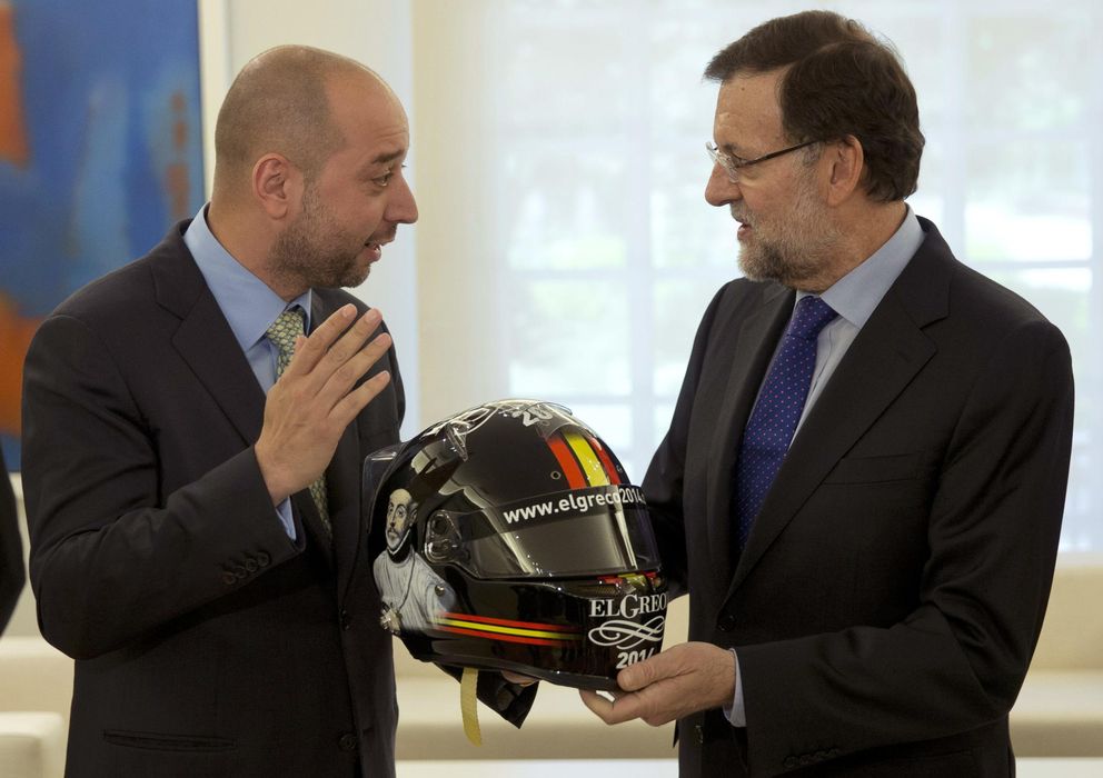 Foto: Mariano Rajoy con Gerard López (Lotus) en la Moncloa.