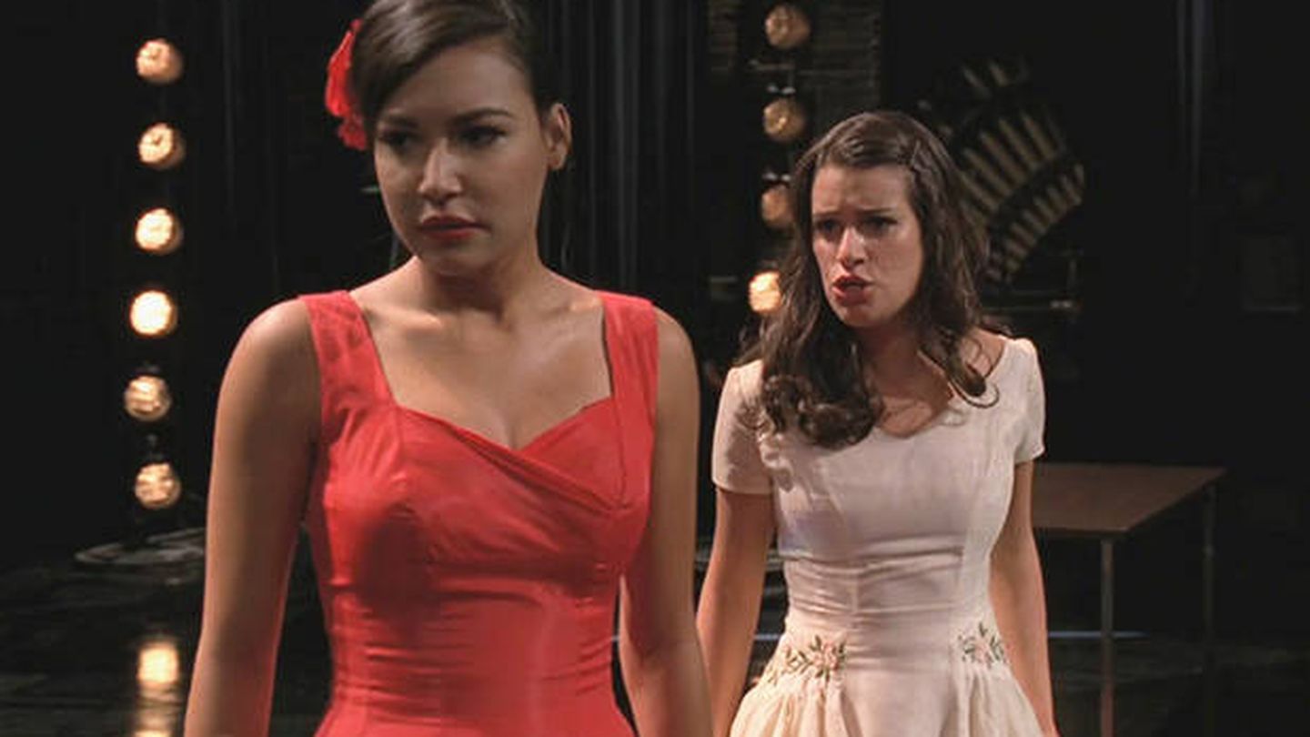 Santana y Rachel, en 'Glee'. 