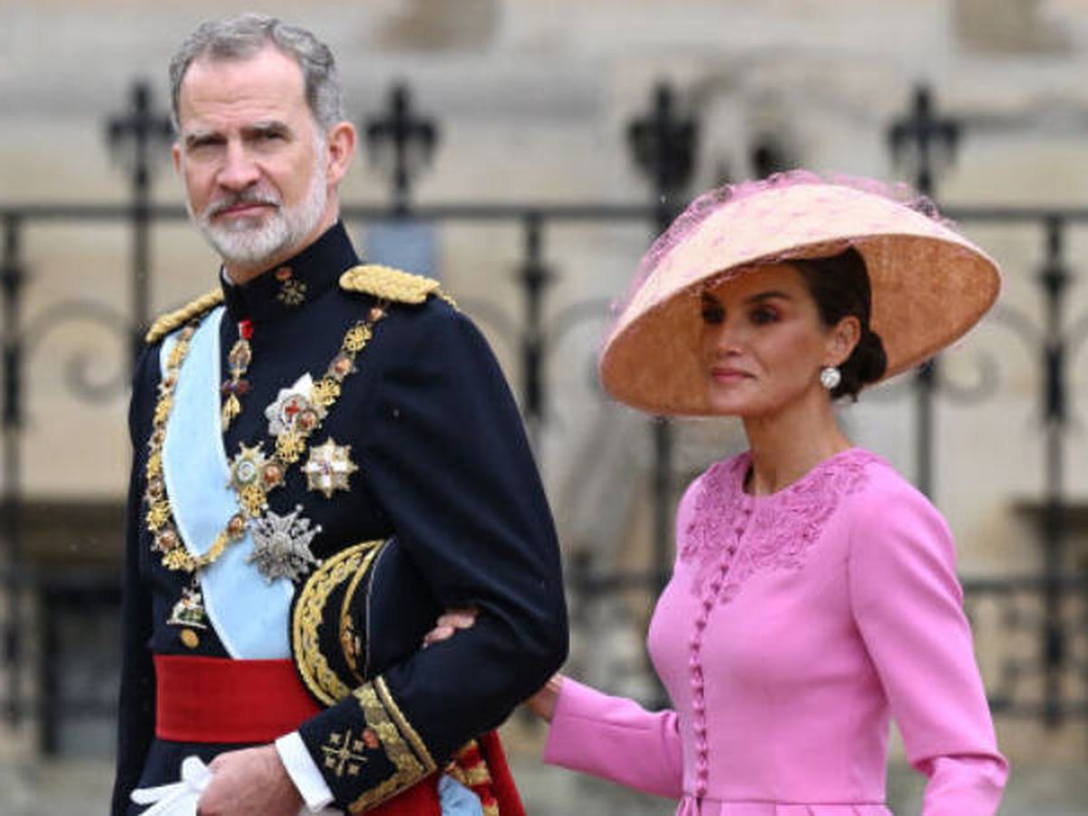 Foto: Los Reyes de España, en la coronación de Carlos III. (Getty Images) 