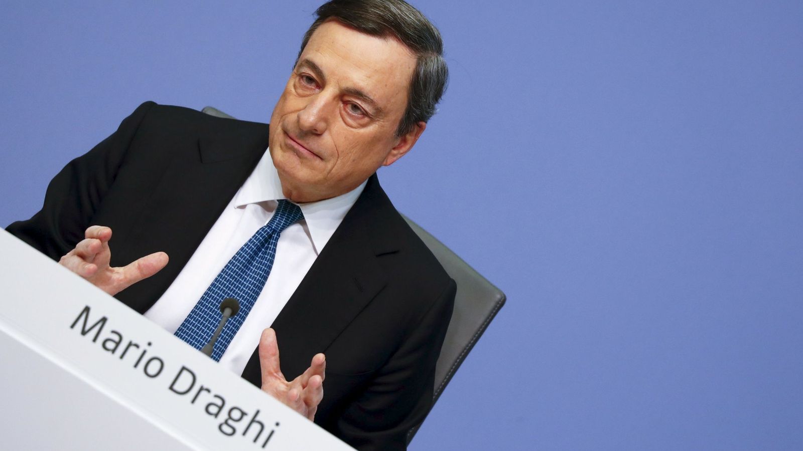Foto: Fotografía de archivo del presidente del BCE, Mario Draghi. (Reuters)