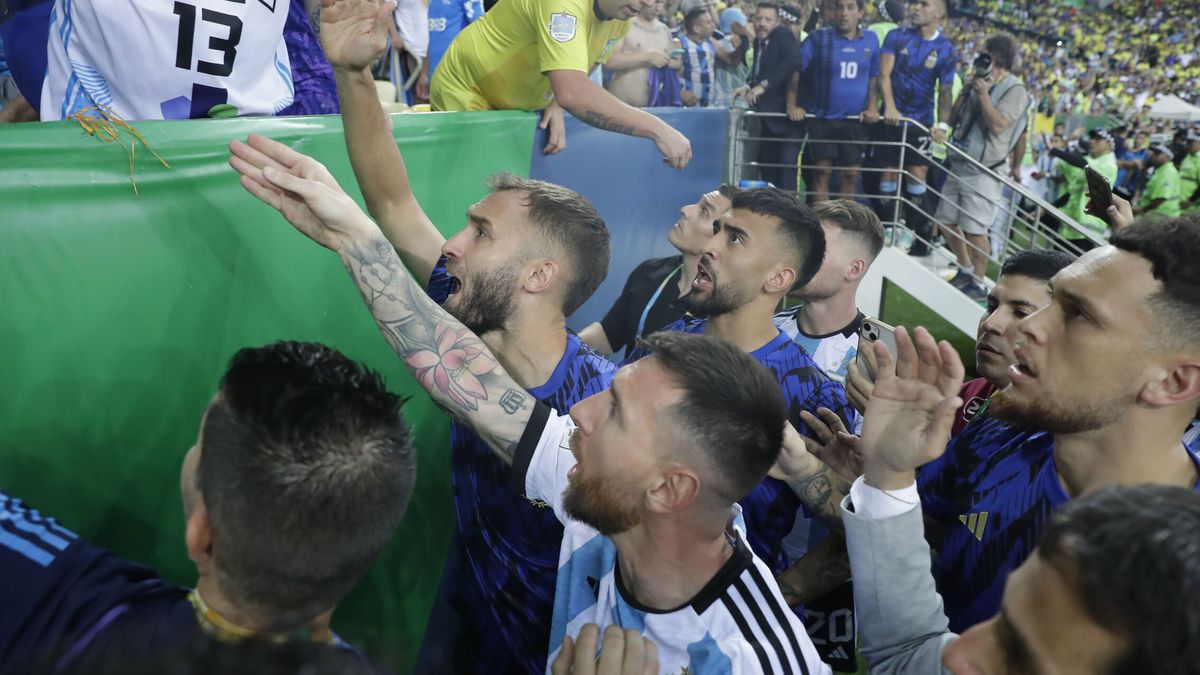 El cabreo de Messi con la Policía tras la batalla campal del Brasil vs. Argentina: "Otra vez a palos"