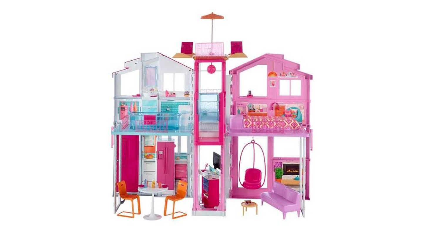 Súper casa de muñecas para niñas y niños Barbie
