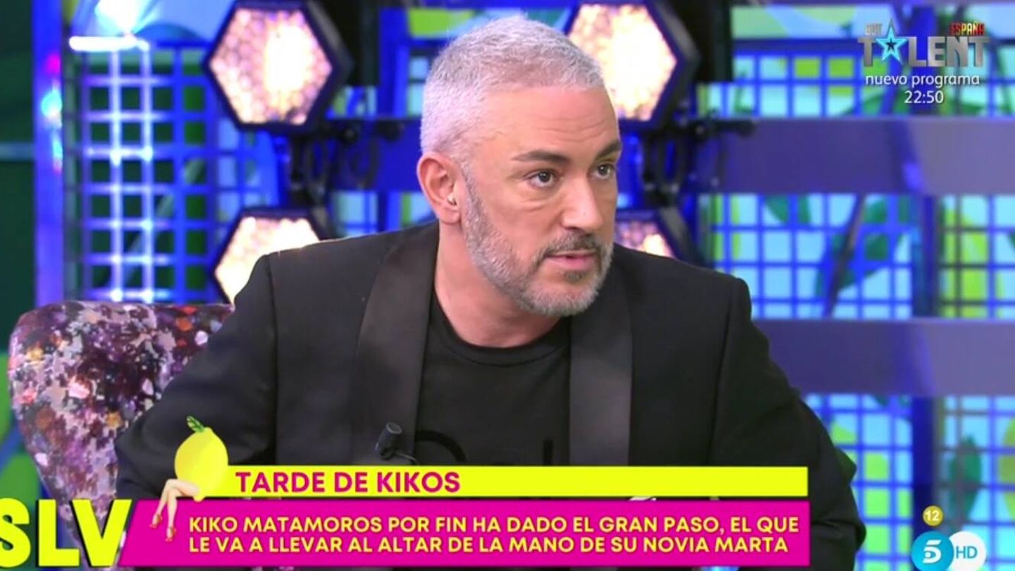 Kiko Hernández en su regreso a 'Sálvame'. (Mediaset España)