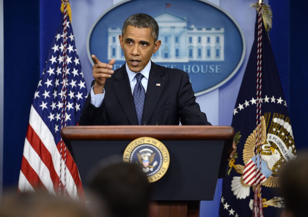 Foto: Conferencia de prensa del presidente Barack Obama en Washington (Efe).