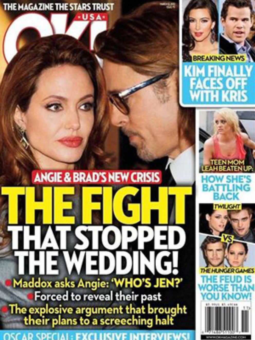 Foto: Angelina Jolie aplaza su boda por un ataque de celos
