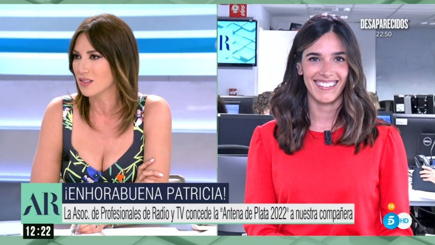 Patricia Pardo y Miriam Gimeno en 'Ana Rosa'. (Mediaset España)