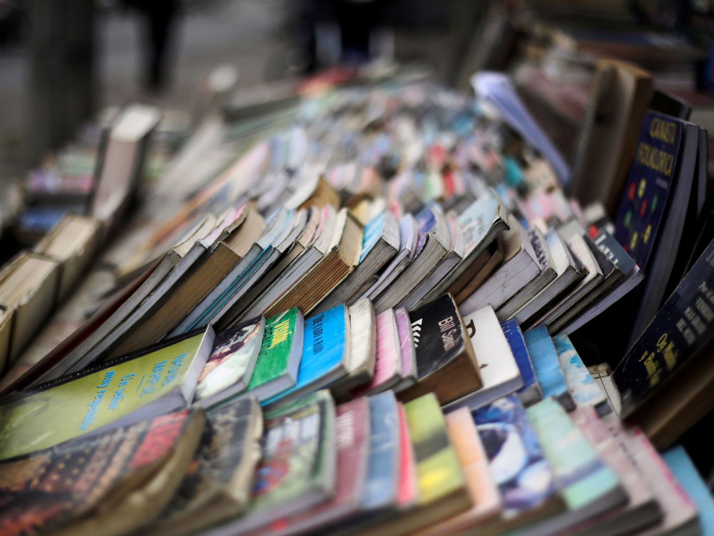 Libros de segunda mano en una librería callejera. (Reuters/Jorge Cabrera)
