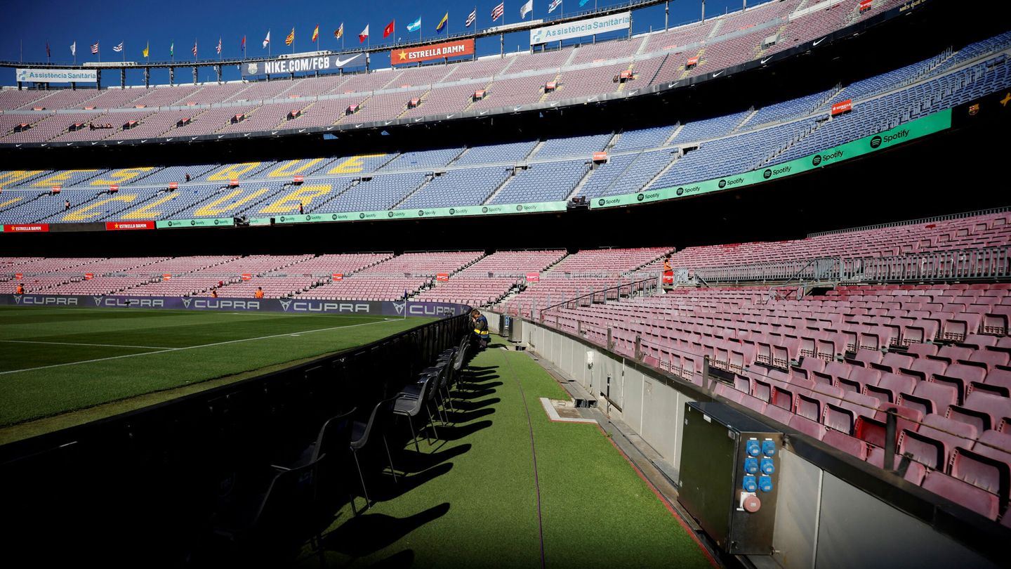 El Camp Nou, en uno de los últimos partidos de Liga. (Reuters/Albert Gea)