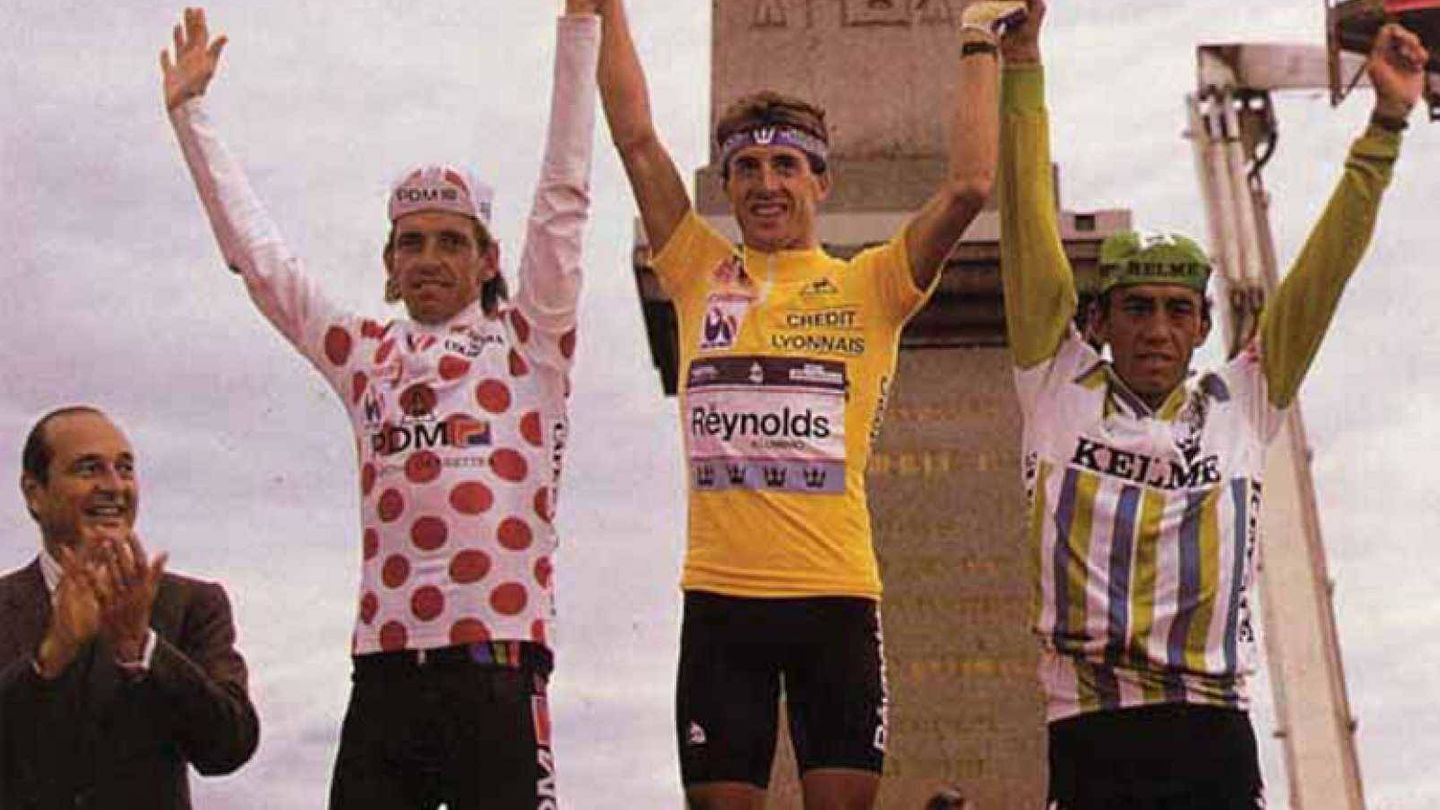 Perico, ganador del Tour de Francia 1988. (TVE)