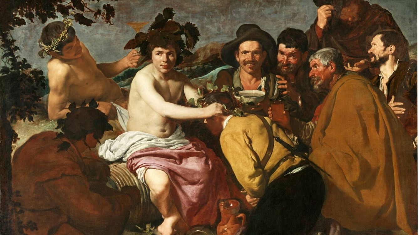 Foto: 'El triunfo de Baco' o 'Los borrachos', de Diego Velázquez.