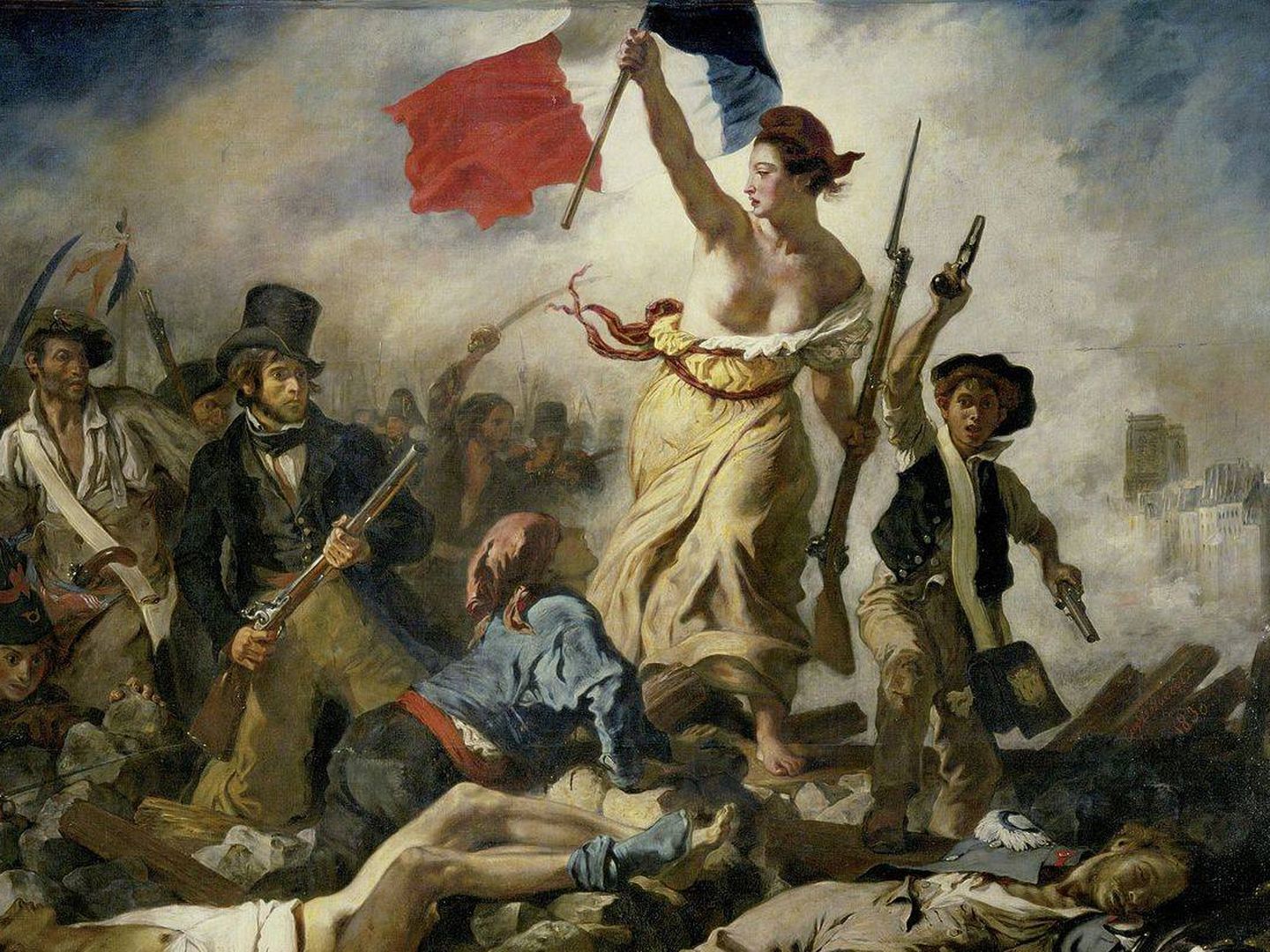 Delacroix - 'La libertad guiando al pueblo' (1830)