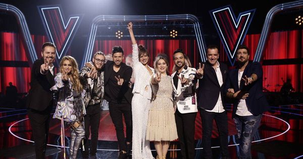 Foto: Todo el equipo de 'La Voz'... ¿Quién brilla más? (Antena 3)