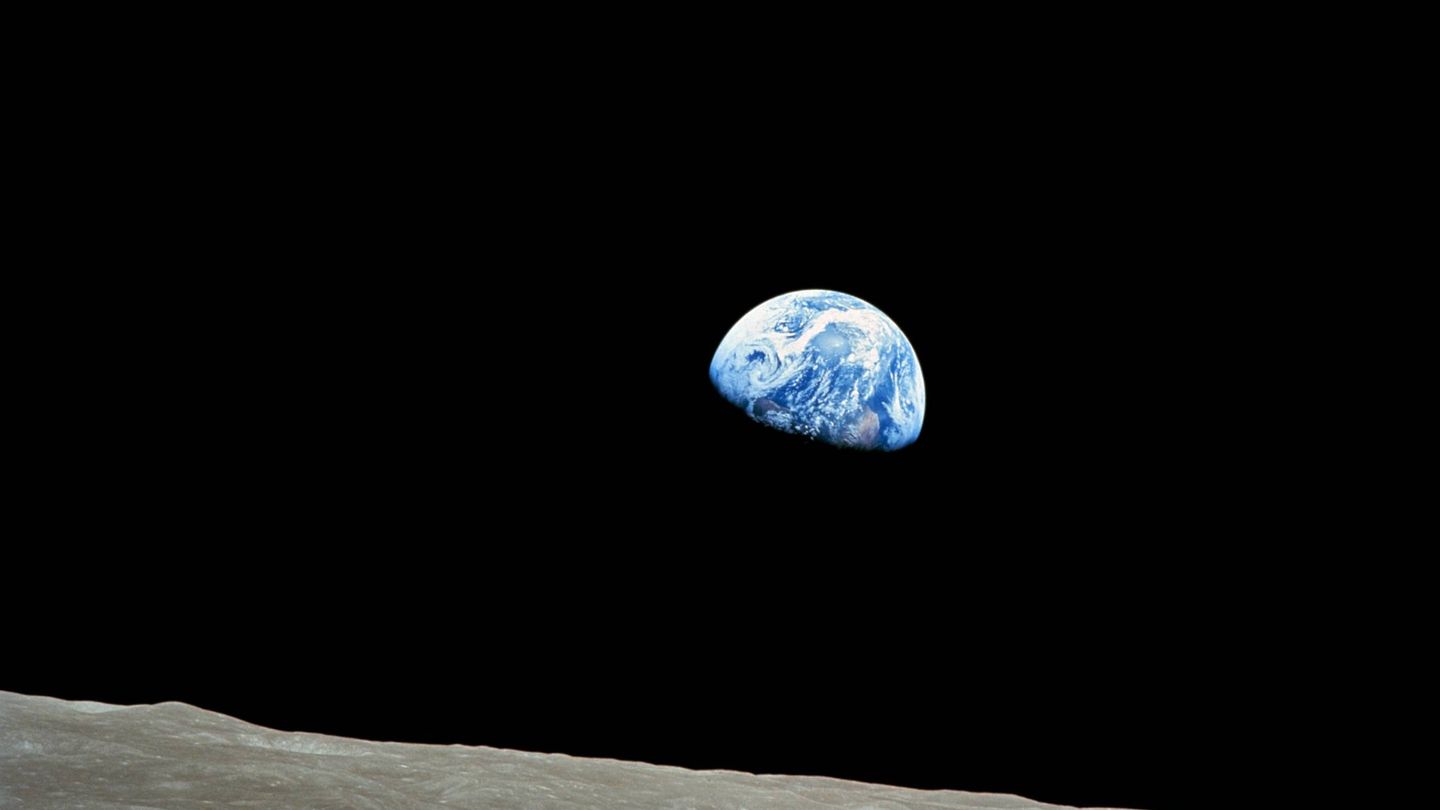 La famosa fotografía 'Earthrise'. (NASA)